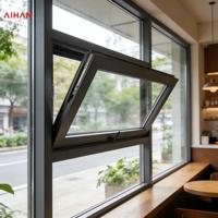 Окно AIHAN: Современное горизонтальное фиксированное окно из ПВХ с закаленным стеклом, класс водонепроницаемости 6, с терморазрывом, для вилл, водонепроницаемое, усиленное