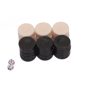 ชุดเกมโกโมกุชิ้นหมากรุกเกลียวพลาสติกชิปแบ็กแกมมอน - Product Image 3