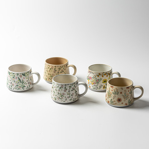 Taza de Cerámica con Diseño Floral de Jardín al Estilo Monet, Hermosa y Exquisita, de Alta Calidad, para el Desayuno, Venta al Por Mayor - Product Image 4