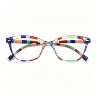 Lunettes de lecture légères aux couleurs mélangées tendance, monture à ressort, pour presbytie, usage quotidien à la maison ou au bureau