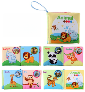 Livre en tissu pour bébé de qualité supérieure, jouet sensoriel Montessori, livre d'histoires en tissu doux pour l'apprentissage précoce des nourrissons et des tout-petits, édition élégante en cadeau - Product Image 1