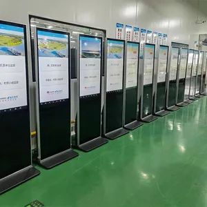 Kiosk Display 43"50"55" HD Smart Commercial Lcd Touch Screen Digital Signage Kiosk Advertising Display With Video Digital Advertising Player