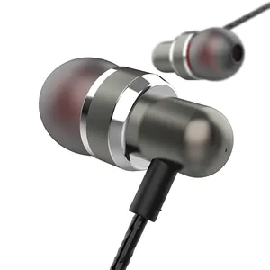 Vendita calda in ear sport auricolare 3.5mm spina LOGO personalizzato imballaggio cellulare auricolari cablati