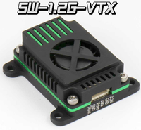 Transmetteur vidéo analogique FPV 5W-1.2G F1 1.0-1.3GHz IRC-Tramp OSD 7-36V MMCX pour drone quadricoptère RC à aile fixe avec kit d'antenne