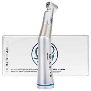 G25led handpiece 1:1 contra ângulo, velocidade lenta ca polimento handpiece destacável, motor cirúrgico dental clínica