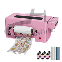 Impresora UV DTF Mini Haolic de Black Friday, 13 Pulgadas, Todo en Uno de Escritorio con Laminación y Cortador |   Diseño Elegante, Silencioso y que Ahorra Espacio