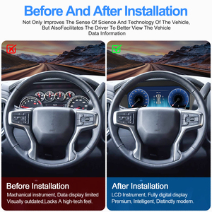 หน้าปัดดิจิตอล NaviHua สำหรับ Chevrolet Silverado ปี 2019-2023 มาตรวัดความเร็วรอบเครื่องยนต์ ระบบ Linux แบบเสียบใช้งานได้ทันที - Product Image 5