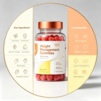 Gummies de gestion du poids SYC OEM à base de fibres végétales pour adultes - 60 gummies par flacon