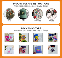 Chapeau de luxe personnalisable 3D de haute qualité, multi-usages, en tissu toile, avec broderie 3D thermocollante et sequins en résine tissés