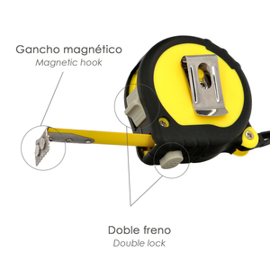 Metro a nastro Gummy Grip con doppio freno, 3 metri / 16 mm. Magnetico - Product Image 2