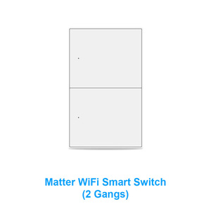 Interrupteur mural intelligent WiFi LEDEAST ZM606 Matter 1 2 3 4 voies, contrôle par application, bouton poussoir, chambre à coucher, salon - Product Image 1
