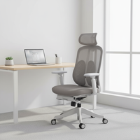 Chaise de bureau de direction de luxe ergonomique en maille réglable de haute qualité Foshan, avec repose-pieds, chaise d'ordinateur
