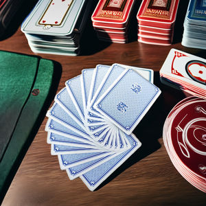 Ensemble de cartes de <span class=keywords><strong>poker</strong></span> de luxe étanches en PVC d'usine OEM cartes à jouer royales imprimé de haute qualité conception de Taïwan boîte-cadeau de luxe avec logo personnalisé - Product Image 1
