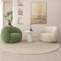 Canapé-lit simple en velours fait main de luxe moderne pour salon et chambre à coucher