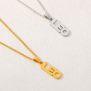 Custom Name Personalized Stainless Steel 18K Gold Plated <strong>Vertical</strong> Necklace Trendy Link <strong>Chain</strong> for Anniversary Occasions - Product Image 6