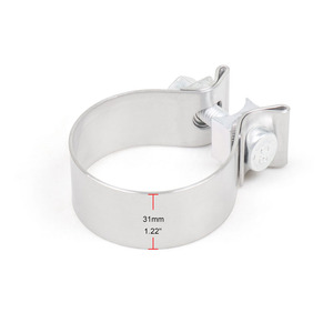 Accessoires d'échappement de voiture en acier inoxydable 304, clip d'étanchéité de silencieux à bande étroite avec joint torique, clip de raccordement de tuyau d'échappement - Product Image 1