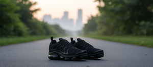 รองเท้าวิ่งสำหรับผู้ชายและผู้หญิง รุ่น Air for Plus Triple Black วัสดุสังเคราะห์ตาข่ายสำหรับฤดูร้อน พื้นรองเท้าด้านนอกทำจากยาง พื้นรองเท้าชั้นกลางทำจาก TPU - Product Image 2