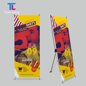 Fabricantes al por mayor de alta calidad de impresión de publicidad en interiores, Yilabao display X stand banner rack actividad al aire libre - Product Image 1