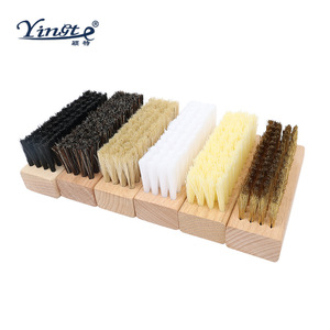 Yinste <b>Shoe</b> Brush Solid Wood Pig Hair Cleaning For <b>Shoes</b> - Product Image 2