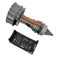 Nikolatoy Violent Turbofan Modèle de moteur Super Strong Brushless Motor Hobby Vitrine Les ornements peuvent être soufflés vers l'avant vers l'arrière