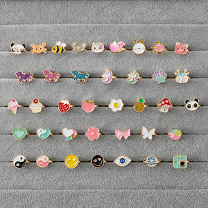 <span class=keywords><strong>Tik</strong></span> <span class=keywords><strong>Tok</strong></span>-Anillo giratorio para la ansiedad para niña, joyería <span class=keywords><strong>de</strong></span> moda, Spinner <span class=keywords><strong>de</strong></span> dibujos animados, mariposa, unicornio - Product Image 1