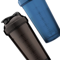 Nouveau Modèle Bouteille d'Eau en Plastique pour Fitness et Gym avec Logo Personnalisé, Shaker Mélangeur pour Protéines, Idéal pour le Sport