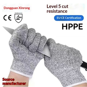 Stock Level 5 CE Certified Textured Cut-Resistant <strong>Gloves</strong> 10mil Nylon Reinforced Cuff 24CM <strong>Gardening</strong> Puncture-Proof Kitchen - Product Image 4
