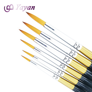 Set di Pennelli Sintetici in Nylon Rotondi per <span class=keywords><strong>Pittura</strong></span> ad Acquerello e Olio, Pennelli per Arte Acrilica all'Ingrosso - Product Image 1
