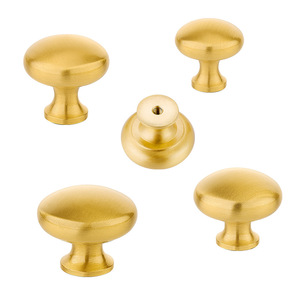 Bouton de meuble en laiton à trou unique 30 mm, nouveau style chinois, poignée de tiroir, quincaillerie de mobilier - Product Image 1
