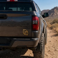 Autocollant d'emblème en métal 3D personnalisé APEX, autocollant de badge de voiture or et argent, logo vertical personnalisé pour hayon de camion et SUV OEM