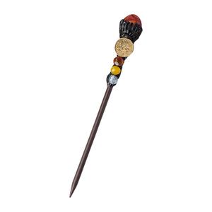 Boho Crystal Hair Stick 12 Zodiac Hairpin avec Quartz de pierres précieuses polies sur le dessus Chakra Crystal Gemston Hair Jewelry Accessoires - Product Image 4