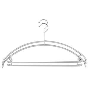 Mawa Kombi-Bügel Economic mit Steg Metall 40cm silber 2er Pack - Product Image 1