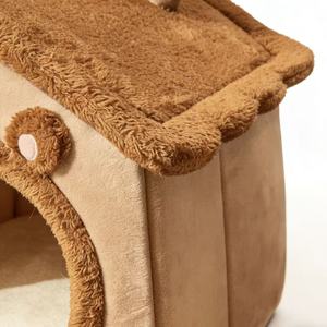 Tente pour chat en polaire de luxe, douce et pliable, pour chaton et chiot - Product Image 4