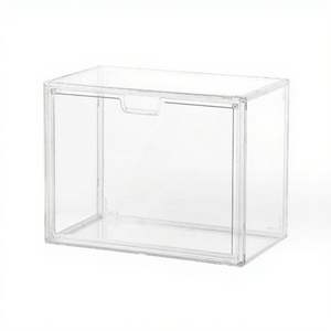 Caja de almacenamiento magnética de plástico transparente a prueba de polvo | Estuche de ahorro de espacio para Lego, modelos <span class=keywords><strong>Gundam</strong></span> y exhibición de zapatos - Product Image 3