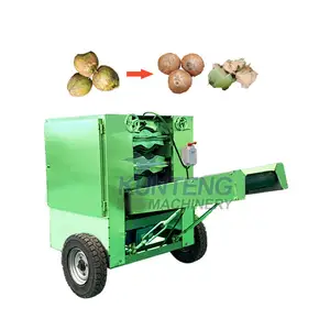 Machine de défibrage de décorticage de cosse de noix de coco de grande capacité machine de fibre de décorticage de noix de coco