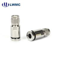 Connecteur mâle TNC LWMC à pince pour câble LMR300 et câble de 7 mm jusqu'à 6 GHz, VSWR 1,30 max.