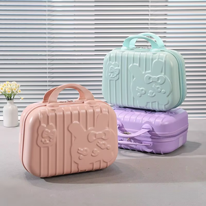 14-inch Large Fashion <strong>PC</strong> Waterproof Zipper Ultra-Lightweight Souvenir Vanity Case Portable Business Travel Suitcase Carry-On - Product Image 5