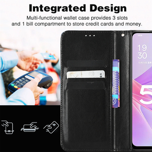 Nouvel étui en cuir PU avec sangle de maintien pour Cricket AT&T <span class=keywords><strong>Calypso</strong></span> 3 (U328AA), étui de protection pour téléphone portable - Product Image 3