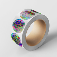 Aangepaste 3d Hologram Stickers Met Lege Beveiliging Qr Code Logo Label Anti-Nep Zegel Overlay Voor Verpakking Etiketten Op Maat Afdrukken