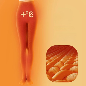 FF3655 <span class=keywords><strong>Medias</strong></span> <span class=keywords><strong>térmicas</strong></span> opacas de cintura alta para <span class=keywords><strong>mujer</strong></span>, pantimedias con forro polar, moldeadoras, para invierno - Product Image 5