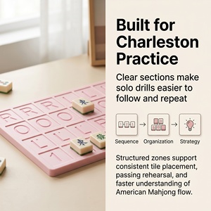 Plateau d'entraînement individuel de Mahjong américain, aide à la stratégie Charleston - Product Image 2