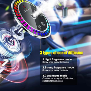 Diffuseur <span class=keywords><strong>d</strong></span>'arômes de <span class=keywords><strong>parfum</strong></span> de voiture <span class=keywords><strong>Spray</strong></span> automatique <span class=keywords><strong>D</strong></span>ésodorisant en alliage Rafraîchisseur <span class=keywords><strong>d</strong></span>'air de voiture Atmosphère colorée Lumière Smart Start Intérieurs - Product Image 6