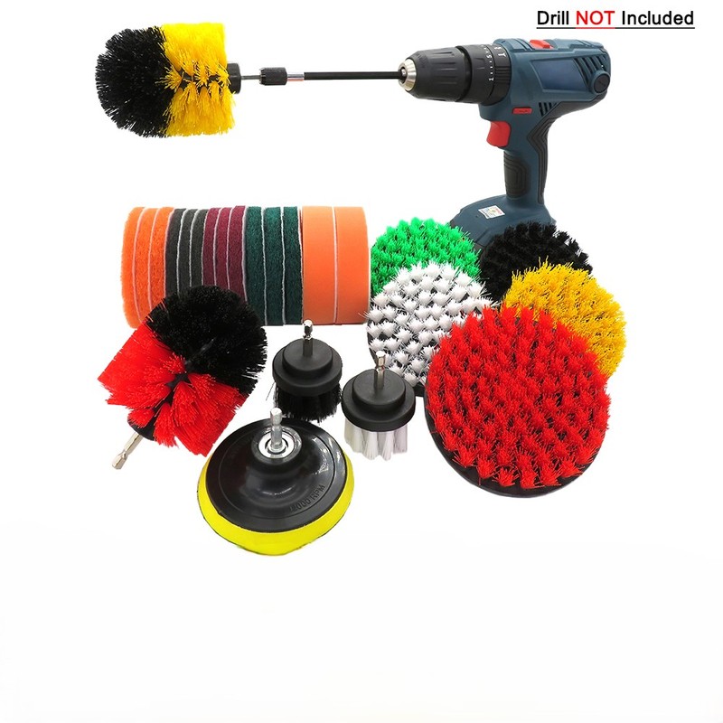 25pcs Electric Car Wash Brushes Colorful