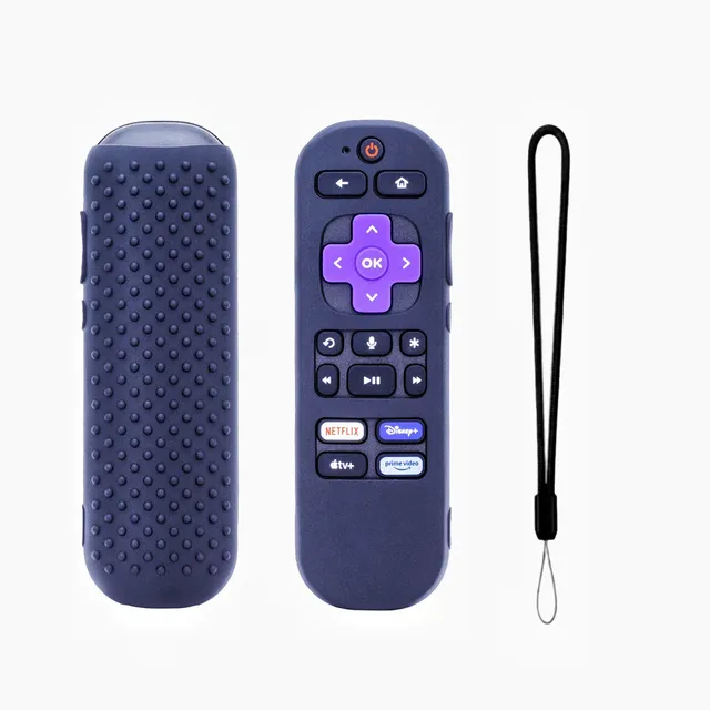 Durable Silicone Protective Sleeve Case With Hanging Rope to TV Remote Funda Para Control Remoto