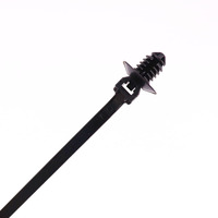 Attaches de câble universelles en plastique noir Attaches de fil autobloquantes en nylon avec fermeture éclair Clips de fixation autobloquants