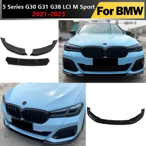 2021 a 2023 para BMW Serie 5 G30 G31 G38 LCI M Sport 520i 520d 530i 530d M550i Labio de parachoques delantero, alerón y labio canard de reequipamiento, 3 piezas - Product Image 1