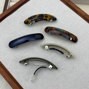 עבודת יד אצטט זהב תווית זהב חמודה baguette ברורט יפן סגנון קוריאני אלגנטי עדין כל-התאמה לשיער שיער - Product Image 3