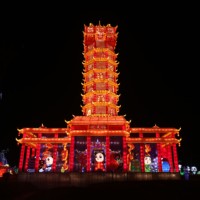 Linterna Tradicional China para Escenarios Festivos, Iluminación Exterior, Instalaciones de Linternas, Precio de Fábrica