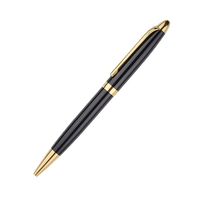 Logotipo personalizable Slim Signature Executive Metal Twist Matte Black Bolígrafo 1,0mm Ancho de escritura Diseño simple