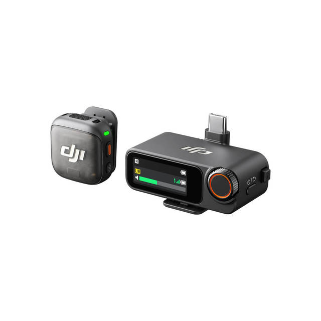 DJI Mic 3 1 TX + 1 RX Wireless Microphone with 32-Bit Float Internal Recording for Camera Smartphone Vlog